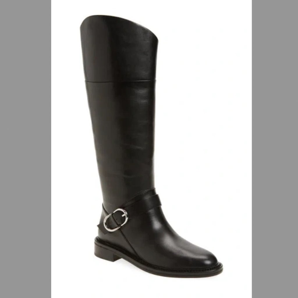 Rag & Bone Black Leather Knee High Hayden Riding Boots Nwot Sz. 37